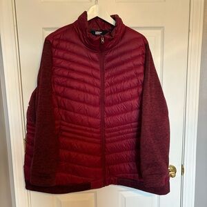 Lands End Packable Jacket in Burgundy / Wine Color Plus Size 2X (20W-22W)